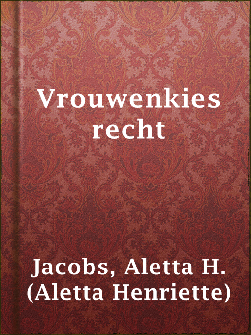 Title details for Vrouwenkiesrecht by Aletta H. (Aletta Henriette) Jacobs - Available
